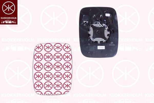 Szkło lusterka, lusterko zewnętrzne KLOKKERHOLM 60631068