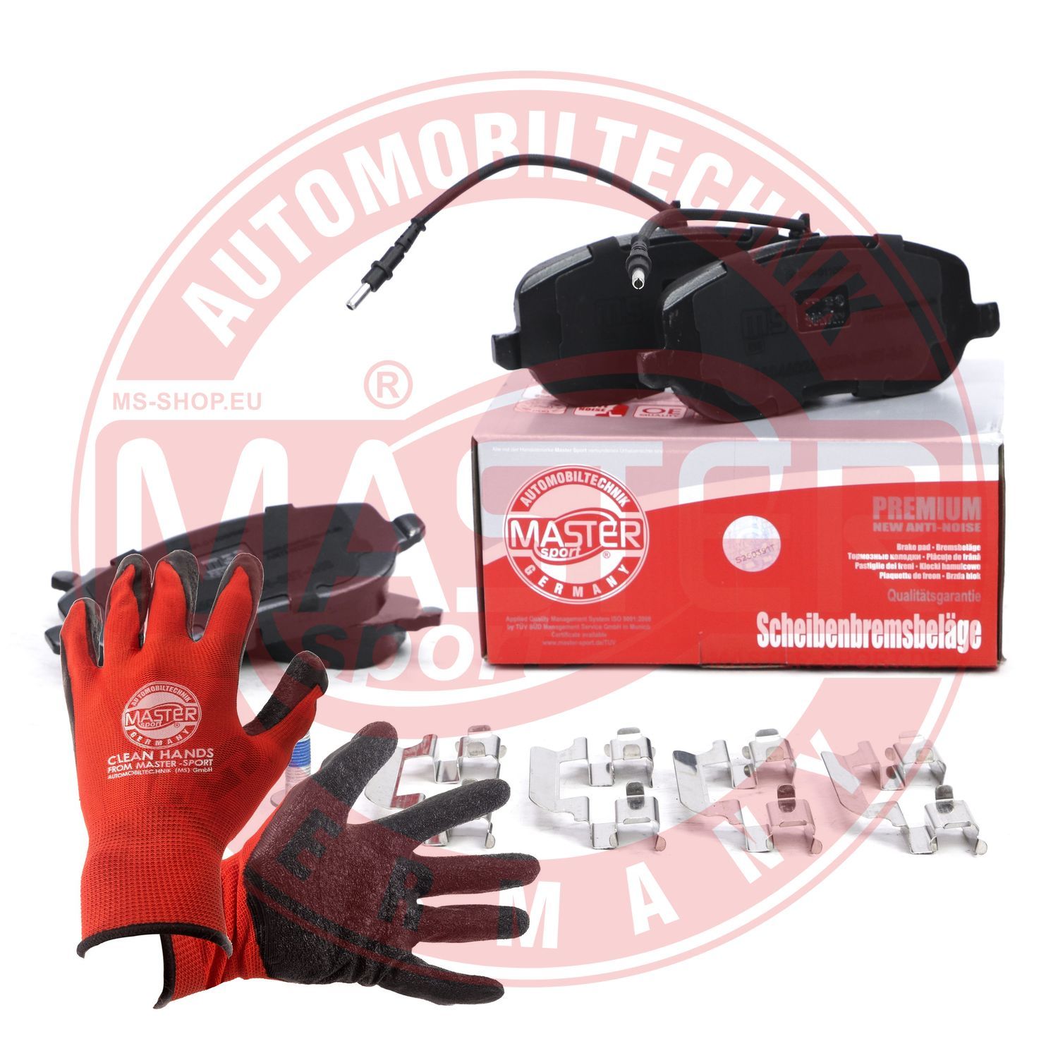 Zestaw klocków hamulcowych, hamulce tarczowe MASTER-SPORT GERMANY 13046028632N-SET-MSP