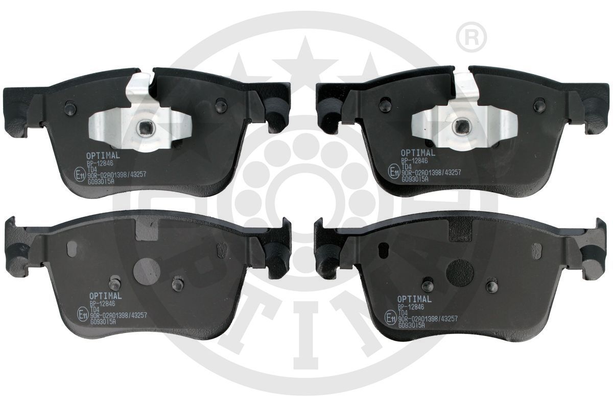 Zestaw klocków hamulcowych, hamulce tarczowe OPTIMAL BP-12846