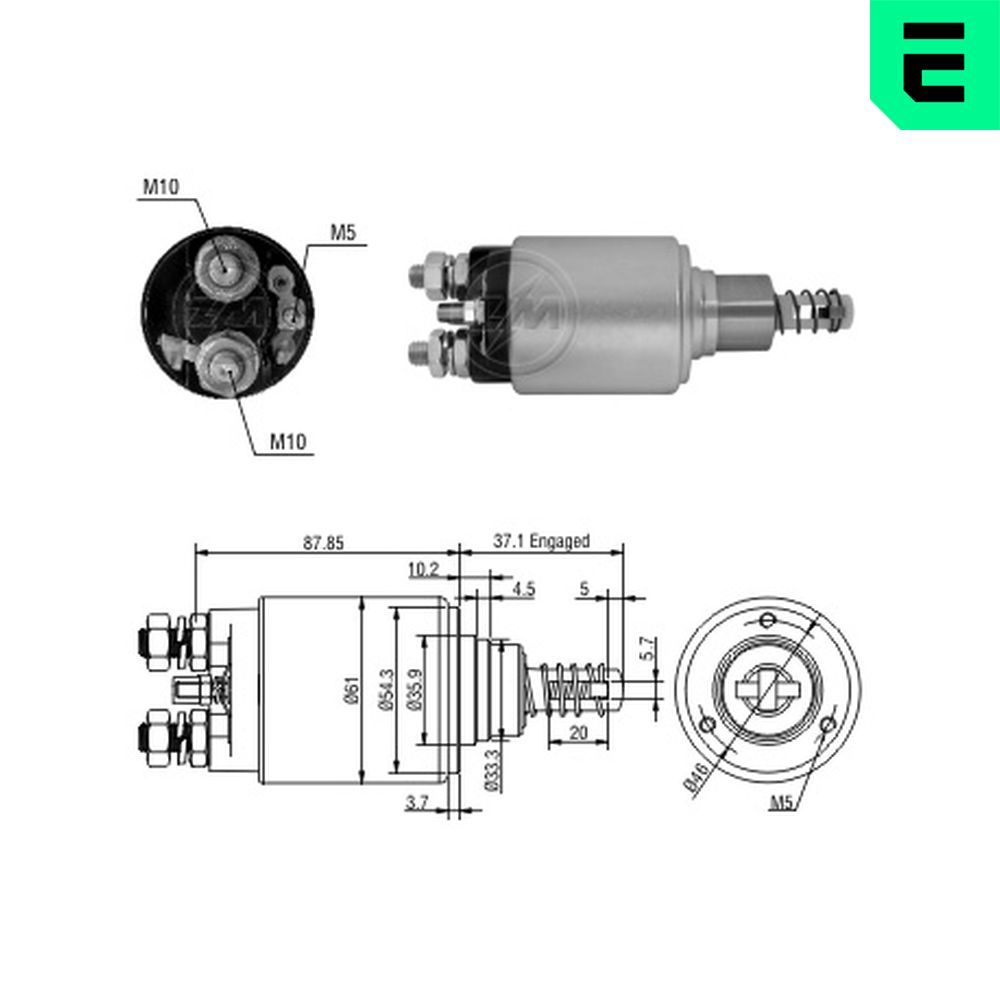 Solenoid, electromotor ERA ZM1653