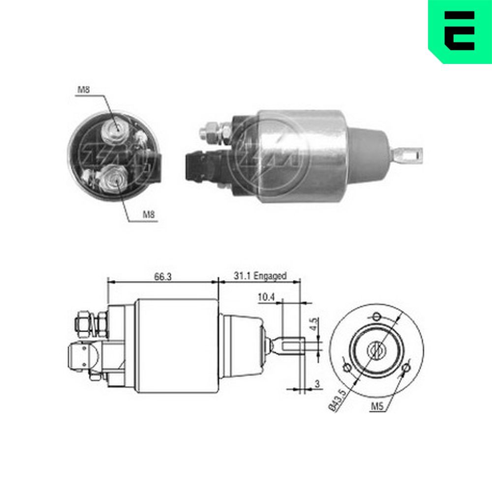 Solenoid, electromotor ERA ZM3972
