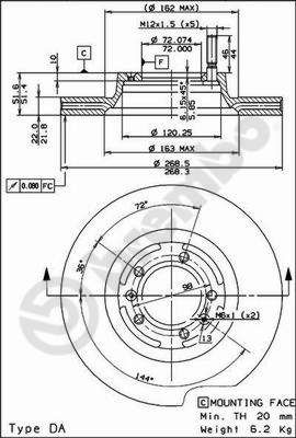 Tarcza hamulcowa AP 24170