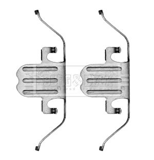 Zestaw akcesoriów, klocki hamulcowe BORG & BECK BBK1290