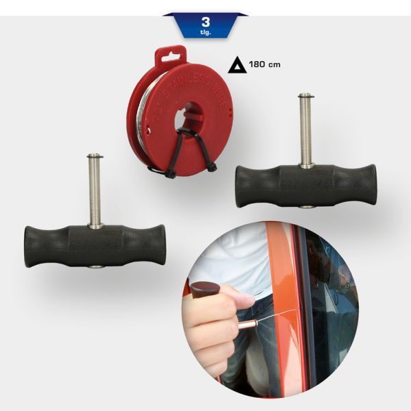 Set sarme taiat parbriz, demontat parbriz KS TOOLS BT681150
