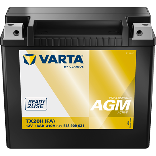 Baterie de pornire VARTA POWERSPORTS AGM ACTIVE 518909031K542