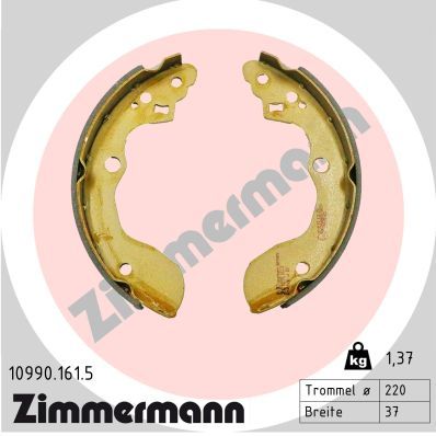 Set saboti frana ZIMMERMANN 10990.161.5