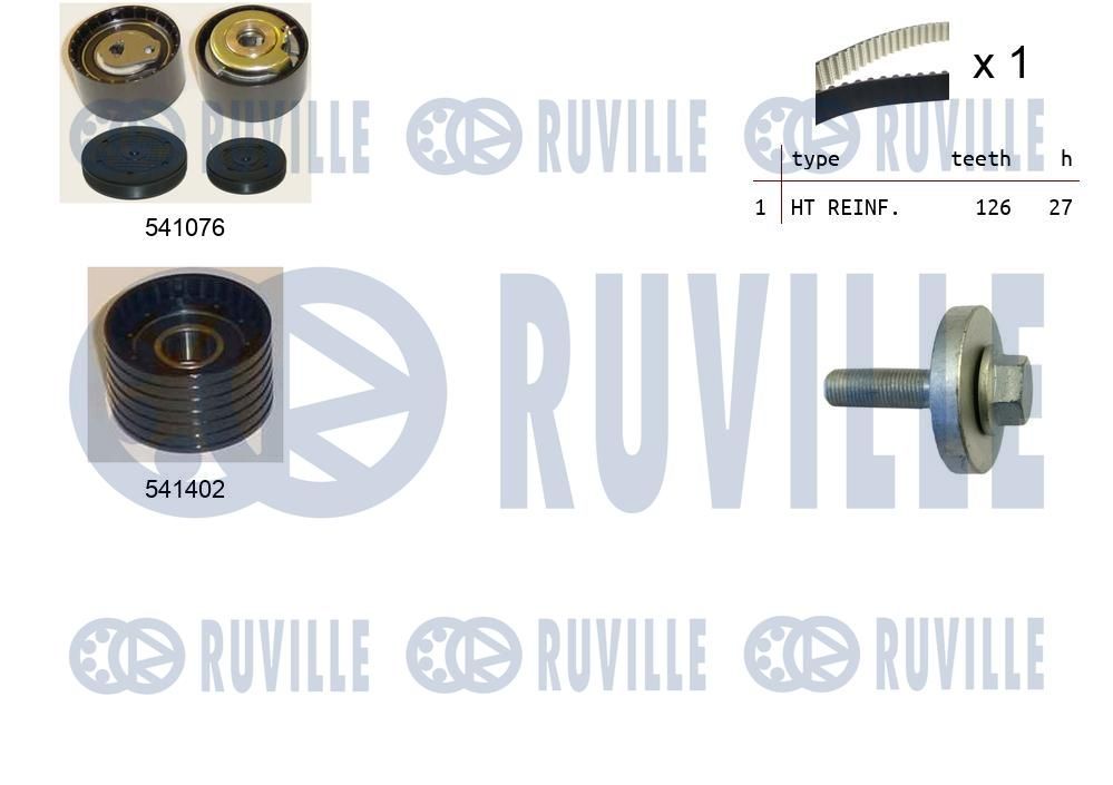 Zestaw paska rozrządu RUVILLE 550278