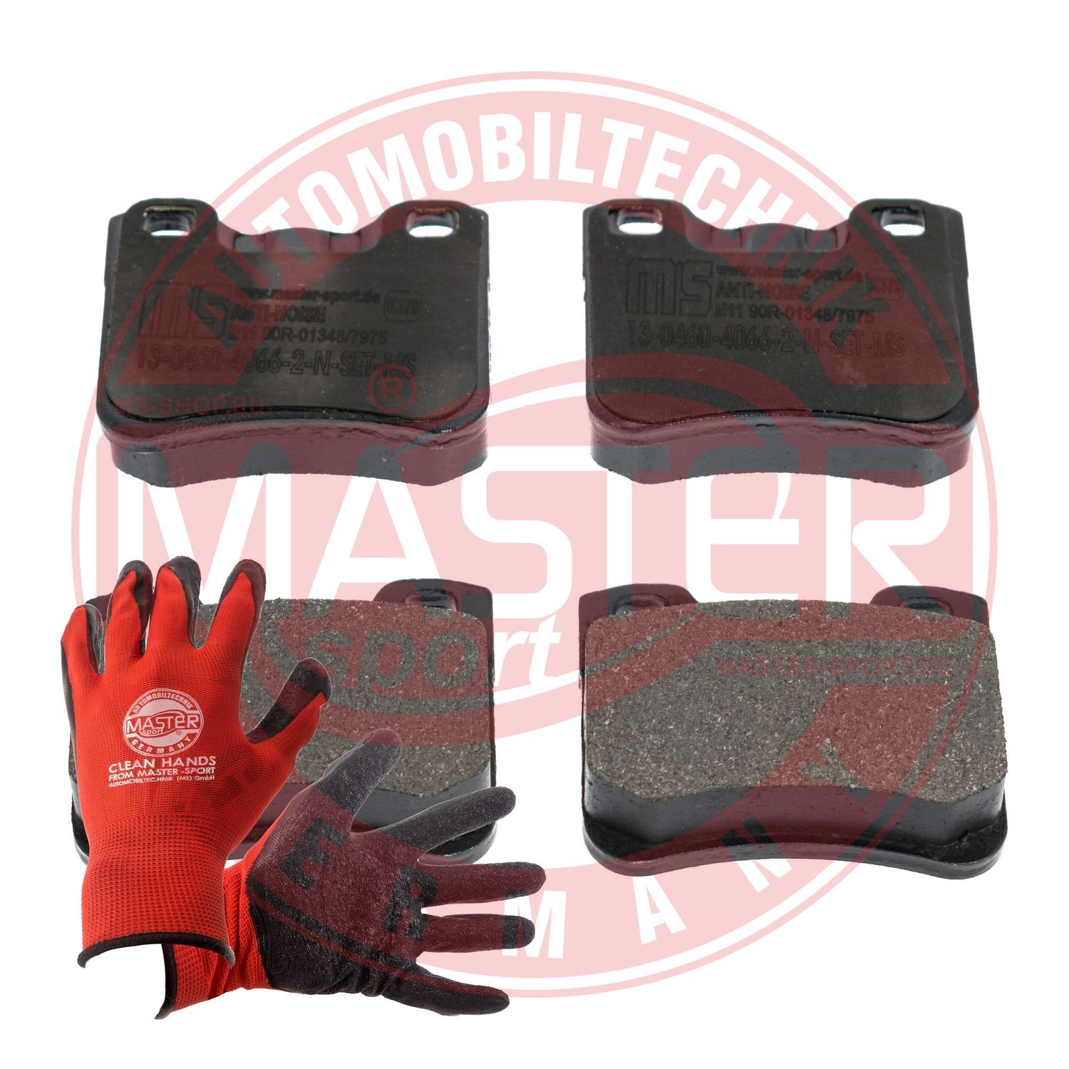 Zestaw klocków hamulcowych, hamulce tarczowe MASTER-SPORT GERMANY 13046040662N-SET-MSP
