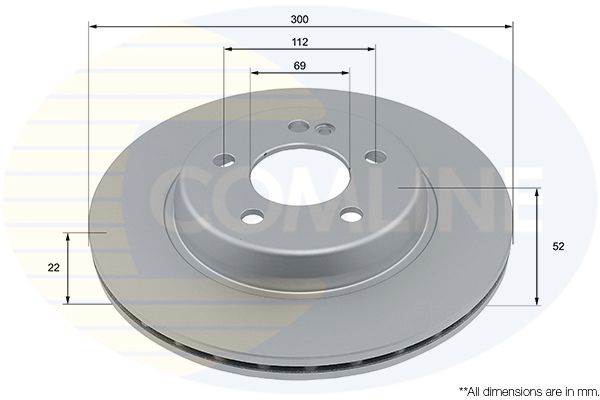 Tarcza hamulcowa COMLINE ADC4075V