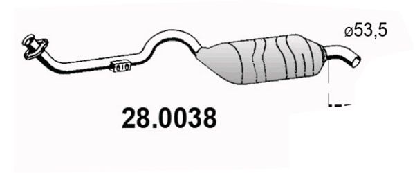 Katalizator ASSO 28.0038