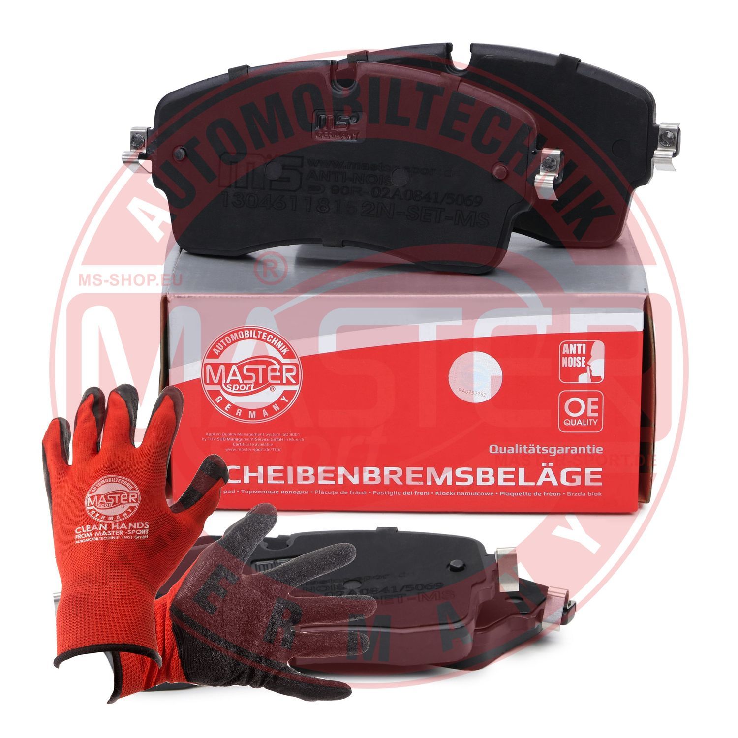 Zestaw klocków hamulcowych, hamulce tarczowe MASTER-SPORT GERMANY 13046118152N-SET-MSP