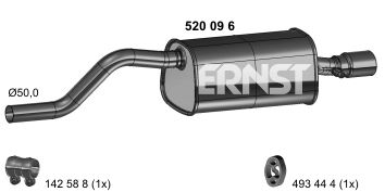 Tłumik końcowy ERNST 520096
