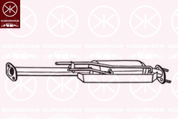 Filtr sadzy / filtr cząstek stałych, układ wydechowy KLOKKERHOLM 1794147