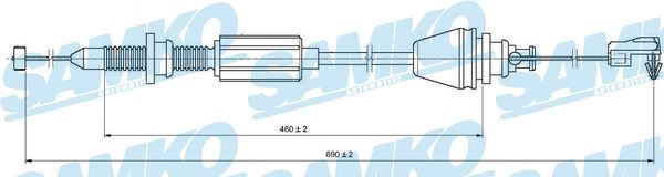 Linka gazu SAMKO C0147A