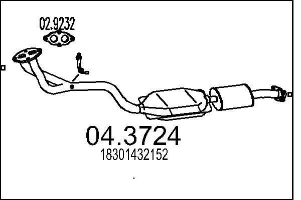 Katalizator MTS 18301432152