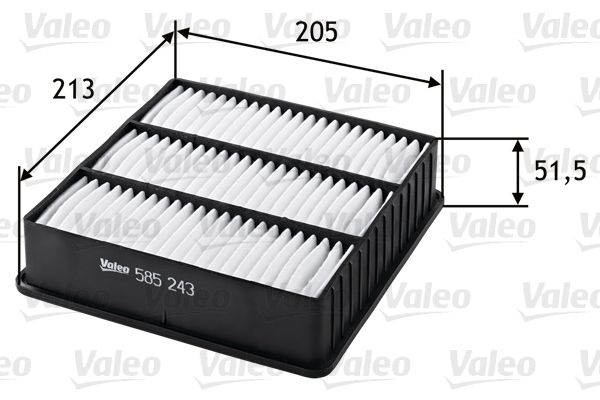 Vzduchový filter VALEO 585243