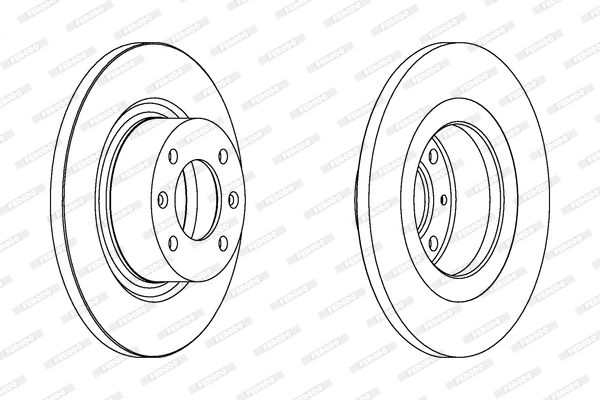 Tarcza hamulcowa FERODO DDF1157C