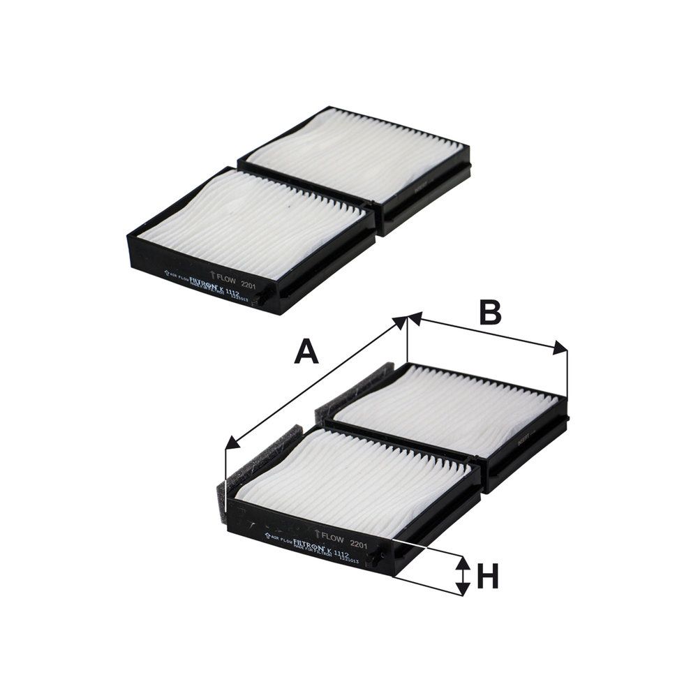 Levně Filtr, vzduch v interiéru FILTRON K 1112-2x