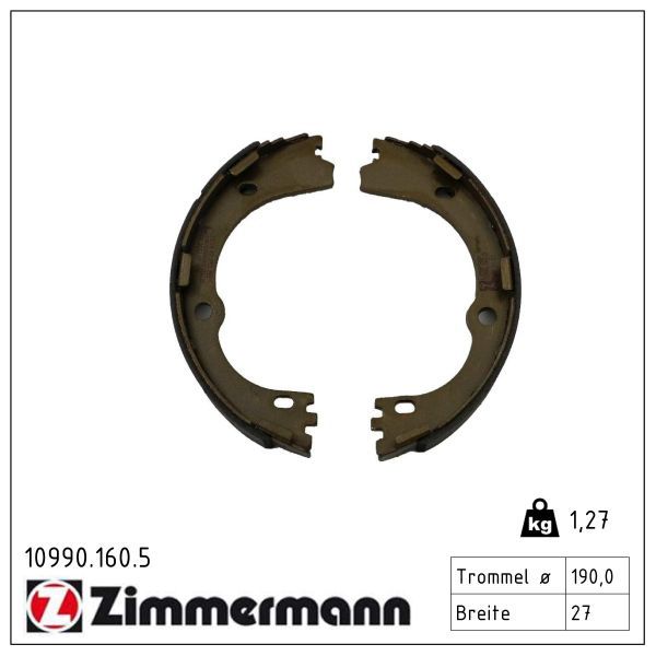 Set saboti frana ZIMMERMANN 10990.160.5