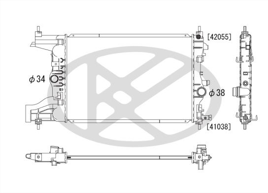 Radiator, racire motor KOYORAD PL462702