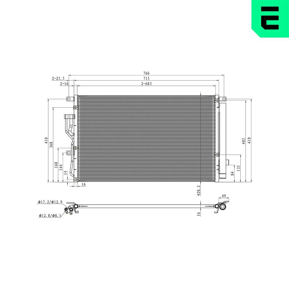 Condensator, climatizare ERA 667437