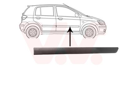 Levně Ozdobná / ochranná lišta, dveře VAN WEZEL 8252424