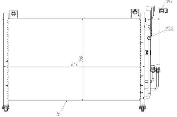 Condensator, climatizare MTR 13054739