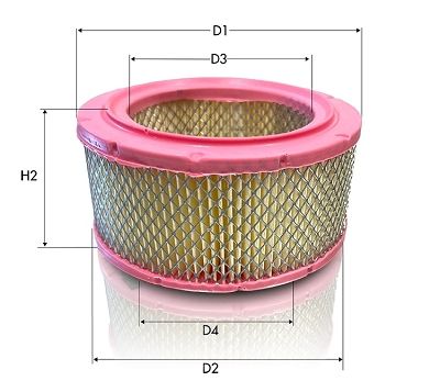 Filtr powietrza TECNECO FILTERS AM141