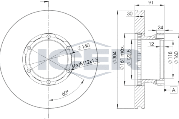 Tarcza hamulcowa ICER 78BD4240-1