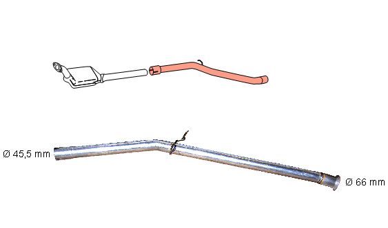 Zestaw naprawczy (rurowy), katalizator HJS 91 22 8050