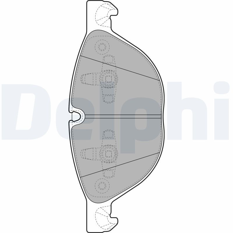 Sada brzdových platničiek kotúčovej brzdy DELPHI LP2091
