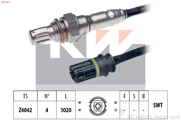 Sonda lambda KW 497 411