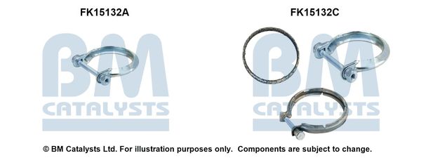 zestaw montażowy, filtr sadzy / filtr cząstek stałych BM CATALYSTS FK15132