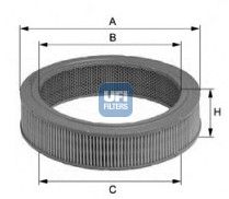 Filtr powietrza UFI 27.769.00