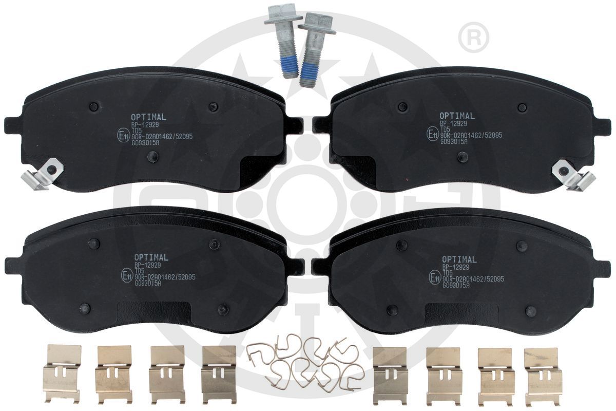Zestaw klocków hamulcowych, hamulce tarczowe OPTIMAL BP-12929