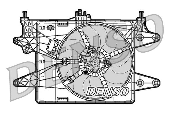 Ventilator, radiator DENSO DER09082
