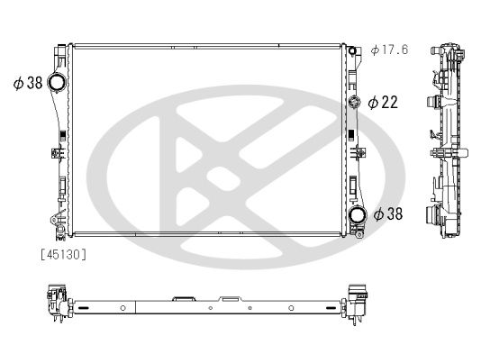 Radiator, racire motor KOYORAD PL413239