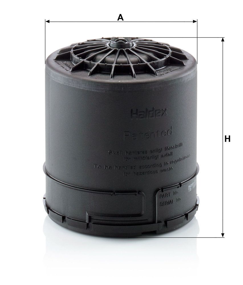 Levně Vysoušecí patrona vzduchu, pneumatický systém MANN-FILTER TB 15 001 z KIT