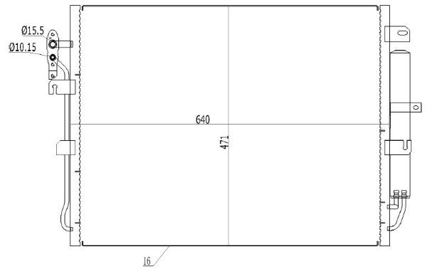 Condensator, climatizare MTR 13054441