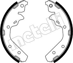 Zestaw szczęk hamulcowych METELLI 53-0028