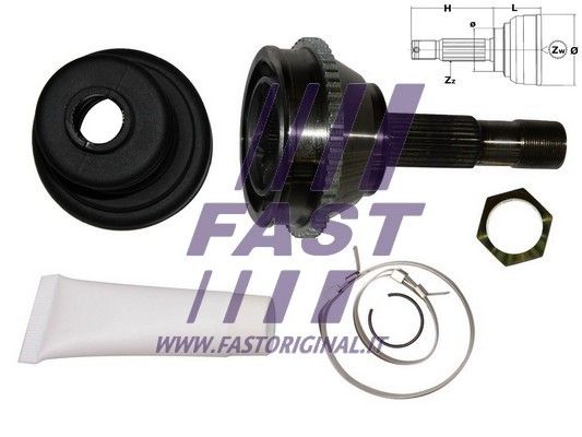 Zestaw przegubu, wał napędowy FAST FT25006K
