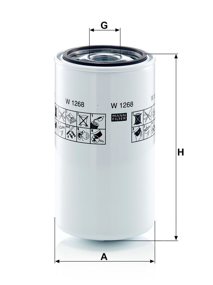 Levně Hydraulický filtr, automatická převodovka MANN-FILTER W 1268