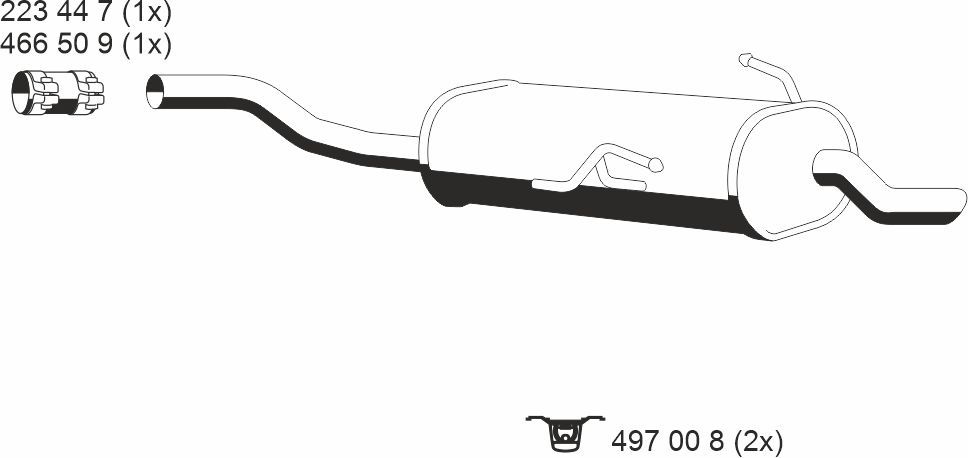 Toba esapament finala ERNST 250009