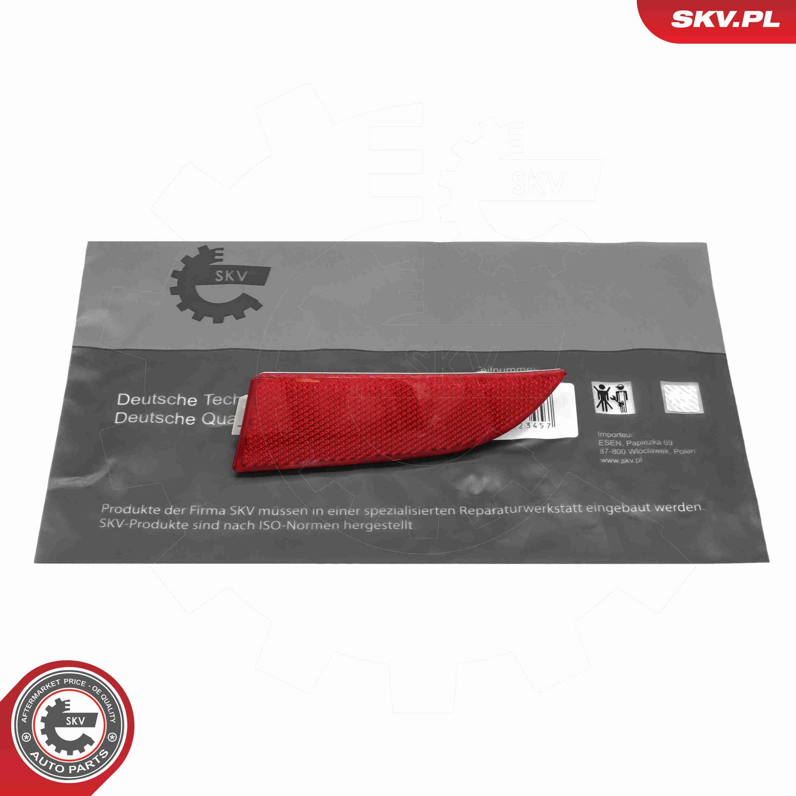 Отражатель, стояночный / габаритный огонь