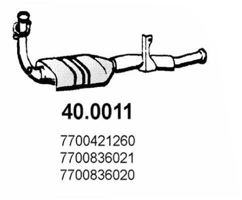 Katalizator ASSO 7700421460