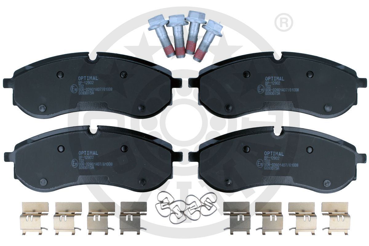 Zestaw klocków hamulcowych, hamulce tarczowe OPTIMAL BP-12902