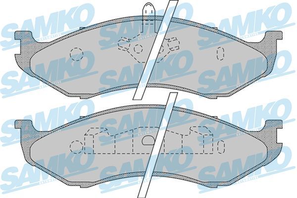 Sada brzdových destiček, kotoučová brzda SAMKO 5SP896