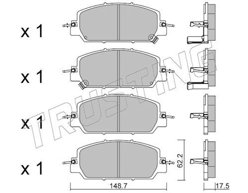 Piduriklotsi komplekt,ketaspidur