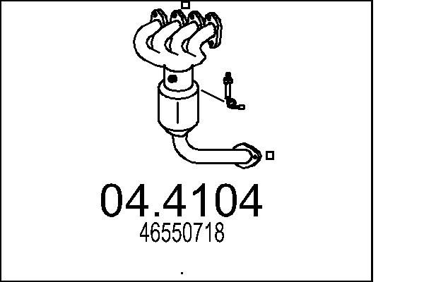 Katalizator MTS 46550718