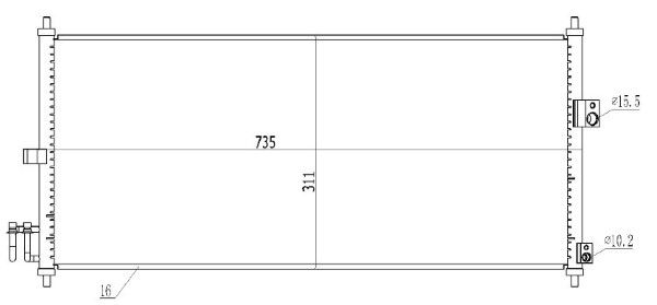 Condensator, climatizare MTR 13054545